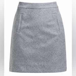 Loft Wool Mini Skirt - Grey